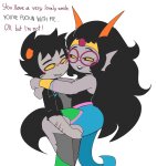  2026 blush carrying fashion feferi_peixes fullres karkat_vantas lifeblood redrom shipping smiling_karkat starter_outfit text tornad0tommy 