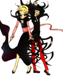  black_squiddle_dress cale dead_shuffle_dress jade_harley rose_lalonde thorns_of_oglogoth 