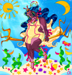  2024 animals body_modification chubstuck fashion feferi_peixes fish fullres jewelry moon psidon&#039;s_entente solo sun sweetmeaty text underwater 