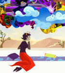  2021 alternia clouds fullres kanaya_maryam needlewands prospit rose_lalonde rosemary shipping starter_outfit tentacletherapist thought_balloon trollified twurlsart 