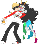  animated dave_strider depth_record feferi_peixes pixel red_baseball_tee sisterbutters 