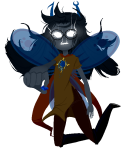  2011 bana blood fluorite_octet fullres godtier grimdark jaggy_lines light_aspect midair solo thief transparent vriska_serket 