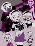  2023 black_squiddle_dress blush body_modification book computer crying dreamself flutterfan2007 freckles fullres grimdark grimoire jasprosesprite^2 rose_lalonde sprite starter_outfit text 