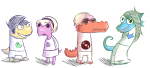  2010 animalstuck beta_kids consorts crocodiles dave_strider fullres iguanas jade_harley jaggy_lines john_egbert little-tree rose_lalonde salamanders starter_outfit transparent turtles 