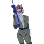  ahab&#039;s_crosshairs crossover eridan_ampora metal_gear_solid request solo twogiggy 