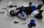  2014 broken_bow cosplay equius_zahhak fullres horses krazorspoon ponies real_life solo starter_outfit towel undergarments 