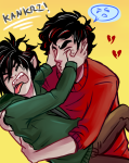  2014 ancest casual dancestors emoticon fashion fullres hatemarriage hug kankri_vantas karkat_vantas near_kiss redrom reef shipping starter_outfit sweat text vantases word_balloon 