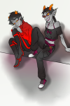  0-memento-mori-0 2014 blush body_modification dancestors fullres kankri_vantas meenah_peixes red_herring redrom shipping sitting starter_outfit 
