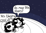  2025 equius_zahhak fullres grayscale lineart lying meowrails monochrome nepeta_leijon night no_hat palerom parody shipping splorfstuffss stars starter_outfit sweat text word_balloon 