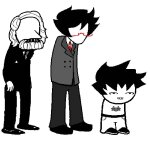  2025 casual crossover facial_hair fashion formal fullres grayscale highlight_color humanized jaggy_lines karkat_vantas karl_marx monochrome sprite_mode the_sufferer vantases weezerfanatic 
