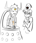  arms_crossed artificial_limb dave_strider doctor_who highlight_color pastiche tavros_nitram ticklishsocks 