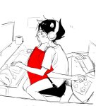 2024 beverage casual clubs computer dave_strider diamond fullres gaming grayscale headphones karkat_vantas ohmynyah red_knight_district redrom shipping sitting spade
