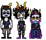 2013 666bot equius_zahhak eridan_ampora fullres gamzee_makara pixel starter_outfit transparent