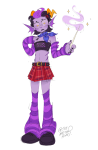 2025 alternate_hair blush crossdressing empiricist's_wand eridan_ampora fullres grubscars march_eridan solo stars themetalhiro