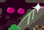 2026 fullres headshot hiveswap kalian_delfin pawskat seedflap silhouette stars starter_outfit thumbs_up weapon