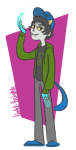  action_claws ballcap cat_hat light-brights nepeta_leijon rule63 solo 