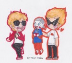  dave_strider dirk_strider heart lil_cal red_baseball_tee starter_outfit trinamersol 