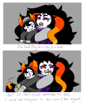 2017 blush brooklyn_99 carrying chahut_maenad comic dammek's_hoodie fake_horns fullres hiveswap holding_hands meme parody profile reverse_hug starter_outfit sweat text wilted3sunflowers xefros_tritoh