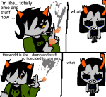 2025 comic drug_use equius_zahhak fullres i'm_like_totally_emo_and_stuff_now jaggy_lines meme meowrails nepeta_leijon no_hat palerom shipping smoking starter_outfit svyetlana69420 text