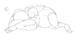  au grayscale hb hearts_boxcars lineart sleeping solo stupidharpy 