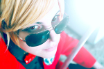  cosplay dave_strider real_life red_plush_puppet_tux solo 