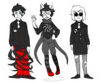  dave_strider dead_shuffle_dress dogtier four_aces_suited freckles godtier jade_harley meetthestriders rule63 witch 
