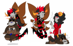 2013 carrying chubstuck crying damara_megido dancestors dream_ghost drug_use freckles fullres heart horuss_zahhak lying mechanical_bull midair on_stomach redrom rufioh_nitram shipping smoking starter_outfit zamii070