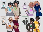 2025 alpha_kids alternate_hair arms_crossed body_modification dirk_strider finncakes fullres godtier heart_aspect hope_aspect jake_english jane_crocker life_aspect maid page prince rogue roxy_lalonde starter_outfit sweat void_aspect