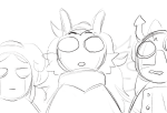 2016 aradiabot dancestors dream_ghost feferi_peixes fullres godtier grayscale horuss_zahhak karkat_vantas life_aspect paperseverywhere sketch starter_outfit witch