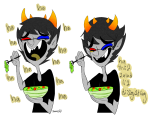  laughing_alone_with_salad meme sollux_captor solo zamii070 