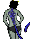  2025 alexabraixen back_angle body_modification freckles fullres nepeta_leijon no_hat no_shirt solo undergarments 