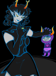  2026 aranea_serket bard codtier dancestors fullres gamzee_makara godtier ham0naa mindfang_dress rage_aspect ring_of_life size_difference 