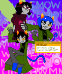  2023 cat_hat drakengard911 dream_ghost fullres godtier heart_aspect jaggy_lines nepeta_leijon no_hat pesterlog rogue solo text thumbs_up wonk 