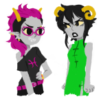  2013 alternate_hair body_modification casual damara_megido dancestors fashion fullres jewelry meenah_peixes starter_outfit transparent witch-of-derp 