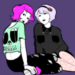   casual fashion flowers kathy pastel_goth rose_lalonde roxy_lalonde 