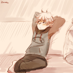  2013 casual fashion freckles fullres humanized ikimaru karkat_vantas sitting solo zodiac_symbol 