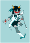  2022 crossover dragon_cane fashion formal fullres jaggy_lines madoka_magica meraki-sunset solo terezi_pyrope 
