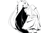  2018 bronya_ursama fullres grayscale hiveswap lineart monochrome sollay-b solo starter_outfit 