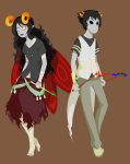  2011 aradia_megido au blind_sollux dead_aradia fashion fullres maerc-eci no_glasses psionics sollux_captor wings_only 
