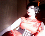  cosplay kanaya&#039;s_red_dress kanaya_maryam rainbow_drinker real_life solo zillywhoooore 
