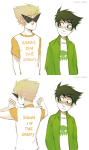  2014 blush casual comic dirk_strider freckles fullres ikimaru jake_english pumpkin_patch redrom shipping starter_outfit text 