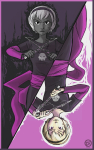  black_squiddle_dress grimdark rose_lalonde solo thorns_of_oglogoth ticcy upside_down 
