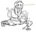  2026 blush cat_hat equius_zahhak fullres grayscale meowrails monochrome muwwwsky nepeta_leijon palerom shipping sitting sketch starter_outfit text 