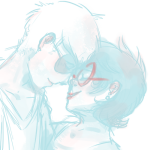 2015 blush body_modification dave_strider fullres headshot highlight_color jane_crocker jellojolteon2000 minute_maid monochrome near_kiss profile redrom shipping