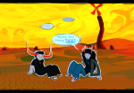  ... 2024 dream_ghost fullres land_of_sand_and_zephyr melerbytes no_glasses sitting starter_outfit tavros_nitram text vriska_serket word_balloon 