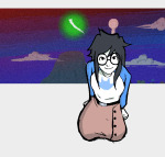 2024 becsprite clouds fullres jade's_house jade_harley kneeling night reallymadziko sprite starter_outfit