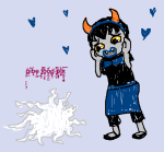  2015 fashion fullres heart horrorterrors jaggy_lines rose_lalonde sailorbeefcake scribble_mode tentacletherapist text trollified 