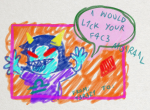  2014 diamond fullres lesbianneopolitan scribble_mode solo starter_outfit terezi_pyrope text valentinestuck word_balloon 