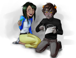  2012 blush fullres jade_harley karkat_vantas kats_and_dogs kneeling masthya redrom shipping starter_outfit 