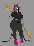  2025 admiralexclipse alternate_hair body_modification chubstuck dancestors fullres gold_pointy_jam jaggy_lines meenah_peixes solo starter_outfit 